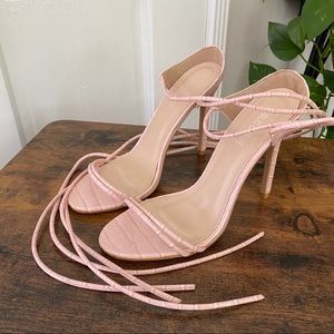 Public desire lace up heels